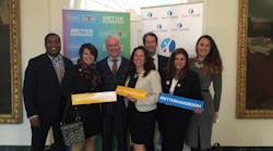 Celebrity Tim Gunn with the Commuter Advertising team promoting the #BetterMakeRoom campaign airing on buses in Toledo and Dayton.