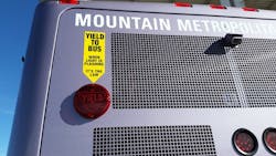 Motorists yielding to buses as they re-enter traffic from a bus stop will improve traffic safety and improve the productivity of the city’s transit system. Motorists yielding to buses as they re-enter traffic from a bus stop will improve traffic safety and improve the productivity of the city’s transit system.