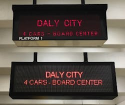 The new sign is larger one in back; old sign is at front. The new sign is larger one in back; old sign is at front.