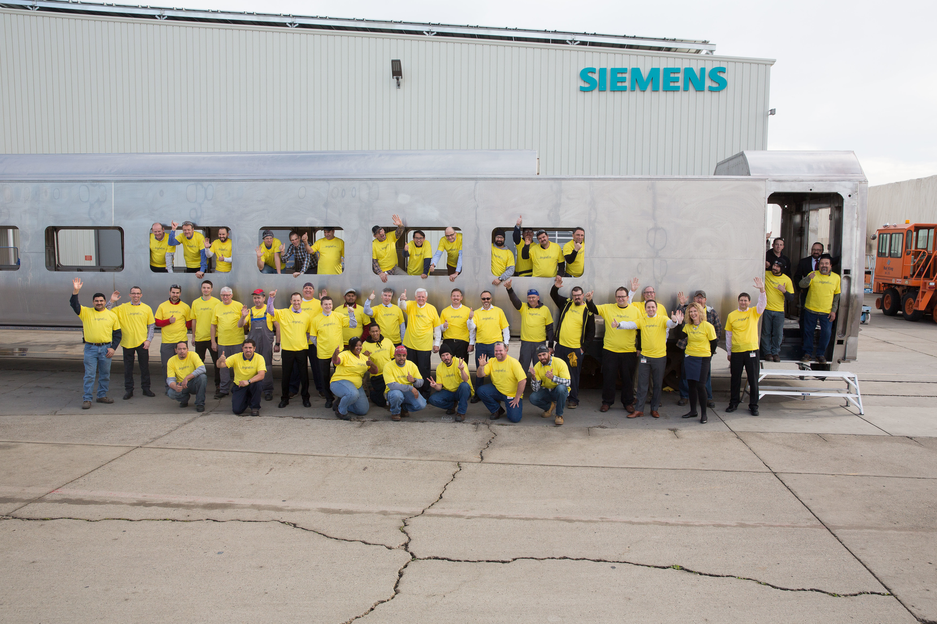 More than 70 employees at Siemens&rsquo; manufacturing facility in Sacramento have worked on building the 85-foot-long coach car.