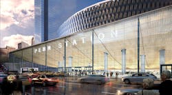 Rendering of one of the possible designs of the rehabilitated Penn Station in New York.