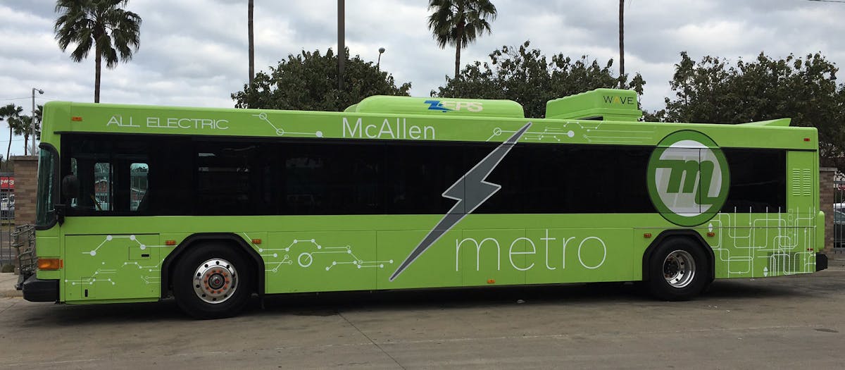 WAVE has completed a project with Metro McAllen to install WAVE technology on two buses that include an all-electric, ZEPS provided by CCW.