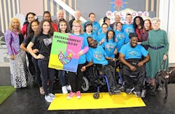 Clark County Commission Chairman Steve Sisolak, Clark County Commissioner and RTC Chairman Larry Brown, Sletten Construction Vice President Chris Caluya and Blindconnect Executive Director Jean Peyton commemorate the opening of the Regional Transportation Commission of Southern Nevada’s (RTC) Mobility Training Center with Kiss Is 4Kidz, an organization that provides creative and performing arts training and opportunities to individuals with special needs. Clark County Commission Chairman Steve Sisolak, Clark County Commissioner and RTC Chairman Larry Brown, Sletten Construction Vice President Chris Caluya and Blindconnect Executive Director Jean Peyton commemorate the opening of the Regional Transportation Commission of Southern Nevada’s (RTC) Mobility Training Center with Kiss Is 4Kidz, an organization that provides creative and performing arts training and opportunities to individuals with special needs.