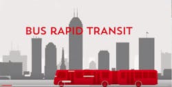 IndyGo is developing a bus rapid transit system through Indianapolis.