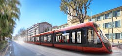 The design of Alstom’s Citadis trams for the new East-West line of the Nice Côte d’Azur tramway is revealed. The design of Alstom’s Citadis trams for the new East-West line of the Nice Côte d’Azur tramway is revealed.