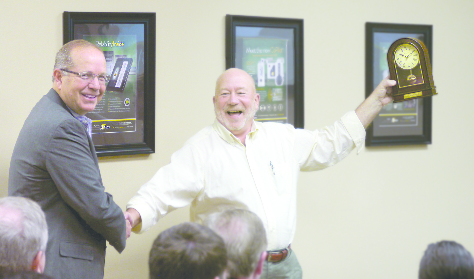 AngelTrax president Richie Howard with top sales rep Ray Fair.