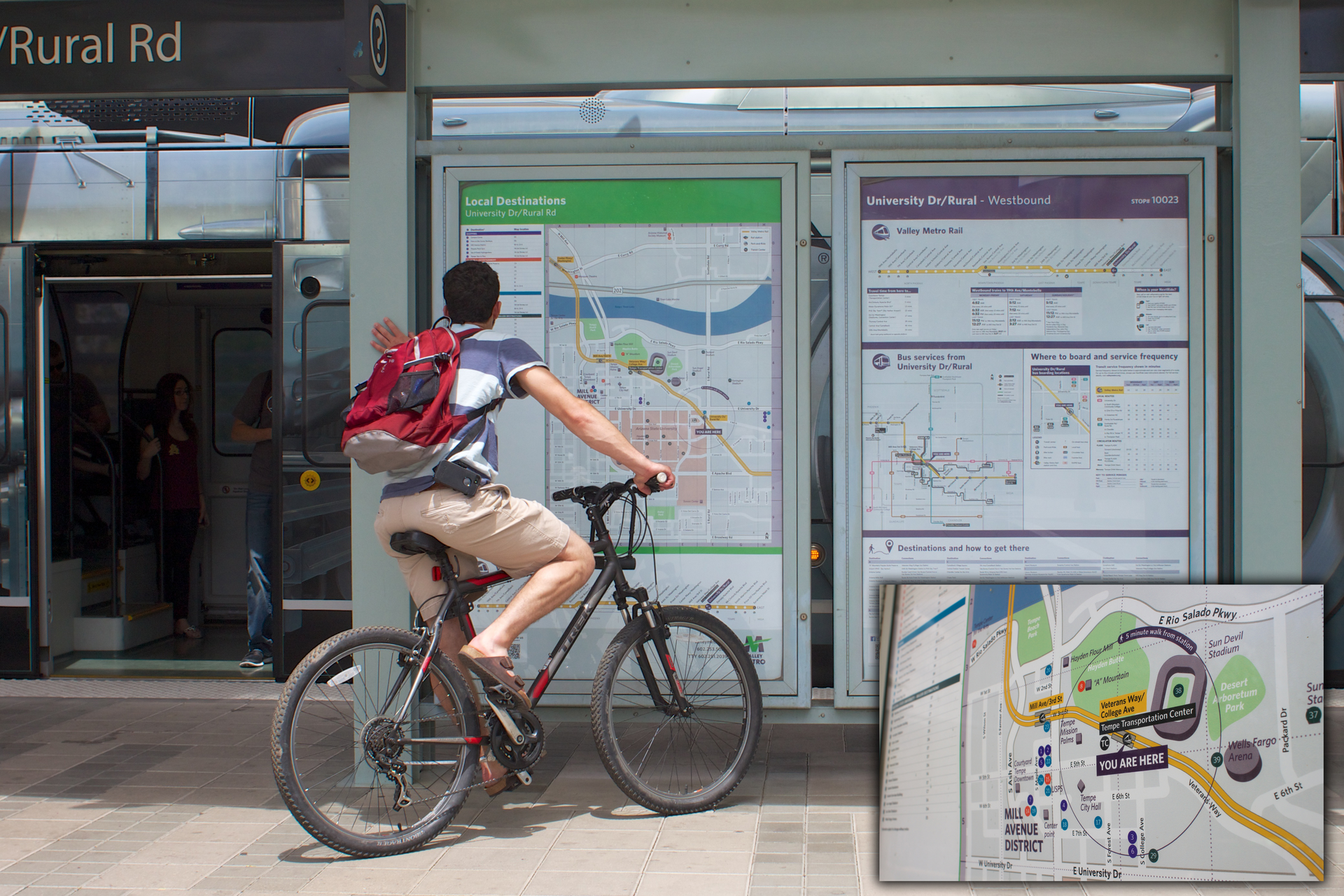 Touchscreen kiosks should provide the correct information hierarchy for transit in a way that helps transit riders get the information they want and need.