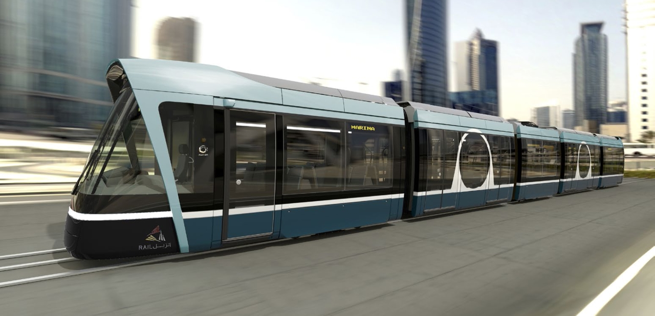 Lusail Citadis tramway.