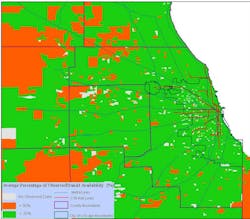 Average percentage observed transit availability. Average percentage observed transit availability.