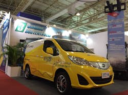 BYD s T3 debut in Intermodal Exhibition. BYD s T3 debut in Intermodal Exhibition.