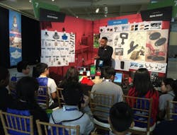 Ben Lindo gives seventh graders in the Philadelphia area a glimpse into his career as an industrial designer at Southco, Inc. Ben Lindo gives seventh graders in the Philadelphia area a glimpse into his career as an industrial designer at Southco, Inc.