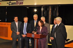 Pennsylvania Department of Transportation (PennDOT) Secretary Leslie S. Richards announced at a media event that the Trillium CNG team, which includes Larson Design Group of Williamsport, has been selected for the department’s Compressed Natural Gas (CNG) transit fueling station Public-Private Partnership (P3) project. Pennsylvania Department of Transportation (PennDOT) Secretary Leslie S. Richards announced at a media event that the Trillium CNG team, which includes Larson Design Group of Williamsport, has been selected for the department’s Compressed Natural Gas (CNG) transit fueling station Public-Private Partnership (P3) project.