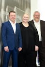 From left to right: Director of Group Business Development, Terry Colbert; Business Development Director Asia Pacific, Brigitte Heimrath; and Group Sales &amp; Marketing Director, Andrew Schofield.