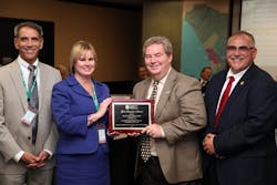 The Transportation Security Administration (TSA) presented the North County Transit District (NCTD) with the “Gold Standard” award yesterday at the transit agency’s Board Meeting. The Transportation Security Administration (TSA) presented the North County Transit District (NCTD) with the “Gold Standard” award yesterday at the transit agency’s Board Meeting.