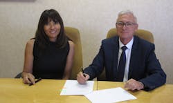 Patricia Norris, CEO of CTE and Yvan Eriau, CEO Alstom Ubunye. Patricia Norris, CEO of CTE and Yvan Eriau, CEO Alstom Ubunye.