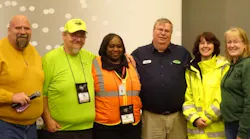Pictured from left to right: Lenny Howard, TAM Executive Director; First Place Winner James Kisner, Garrett County Community Action Agency; Third Place Winner Vanessa Greene, Transdev; Second Place Winner Bruce Mayberry, Cecil Transit; Jeannie Fazio, Maryland Transit Administration; Nancy Norris, TAM Board President, Transit Services of Frederick County.