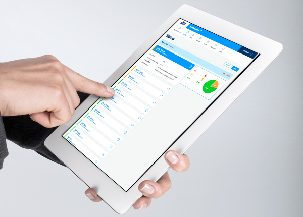 Cleaning staff can easily access the web application-based data via connected devices such as computers, smart phones or tablets.