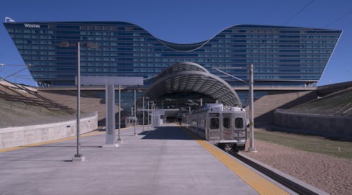 The 23-mile University of Colorado A Line from downtown Denver to Denver International Airport is now open.