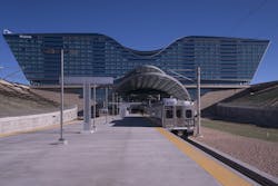 The 23-mile University of Colorado A Line from downtown Denver to Denver International Airport is now open. The 23-mile University of Colorado A Line from downtown Denver to Denver International Airport is now open.
