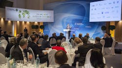 Jos&eacute; Viegas, ITF secretary-general, addresses the audience during the new ITF Decarbonising Transport project at the International Transport Forum&rsquo;s 2016 Summit on &ldquo;Green and Inclusive Transport&rdquo; in Leipzig, Germany on 19 May 2016.