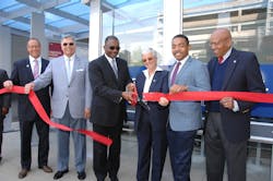 Cutting (pictured left to right): Brian Ross, Experience Columbus President & CEO; Yaromir Steiner, Steiner + Associates Founder and Chief Executive Officer, and Insight2050 Executive Committee Chair; W. Curtis Stitt, COTA President/CEO; Elaine Roberts, Columbus Regional Airport Authority President & CEO; Shannon Hardin, City of Columbus Council Member; and Mitchell Brown, City of Columbus. Cutting (pictured left to right): Brian Ross, Experience Columbus President & CEO; Yaromir Steiner, Steiner + Associates Founder and Chief Executive Officer, and Insight2050 Executive Committee Chair; W. Curtis Stitt, COTA President/CEO; Elaine Roberts, Columbus Regional Airport Authority President & CEO; Shannon Hardin, City of Columbus Council Member; and Mitchell Brown, City of Columbus.