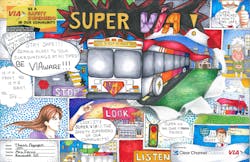Thanh Nguyen, a sophomore at Roosevelt High School in San Antonio, won Best of Show in VIA Metropolitan Transit&rsquo;s 2016 Youth Art Contest. The theme for this year&rsquo;s contest was &ldquo;Be a Safety Superhero in Our Community.&rdquo;