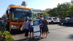 The Lukes Family and Metro’s Deputy CEO Stephanie Wiggins. The Lukes Family and Metro’s Deputy CEO Stephanie Wiggins.