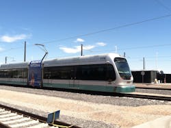 Valley Metro light rail vehicles that operators used in the rodeo at the OMC. Valley Metro light rail vehicles that operators used in the rodeo at the OMC.
