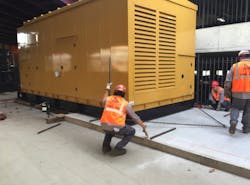 Baltimore emergency generator being set in place. Baltimore emergency generator being set in place.
