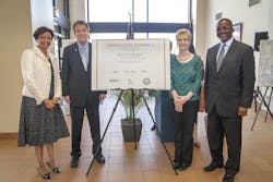 (pictured left to right): FTA Acting Administrator Carolyn Flowers; U.S. Sen. Sherrod Brown; Greater Linden Development Corporation Executive Director donna Hicho; and COTA President/CEO W. Curtis Stitt. (pictured left to right): FTA Acting Administrator Carolyn Flowers; U.S. Sen. Sherrod Brown; Greater Linden Development Corporation Executive Director donna Hicho; and COTA President/CEO W. Curtis Stitt.