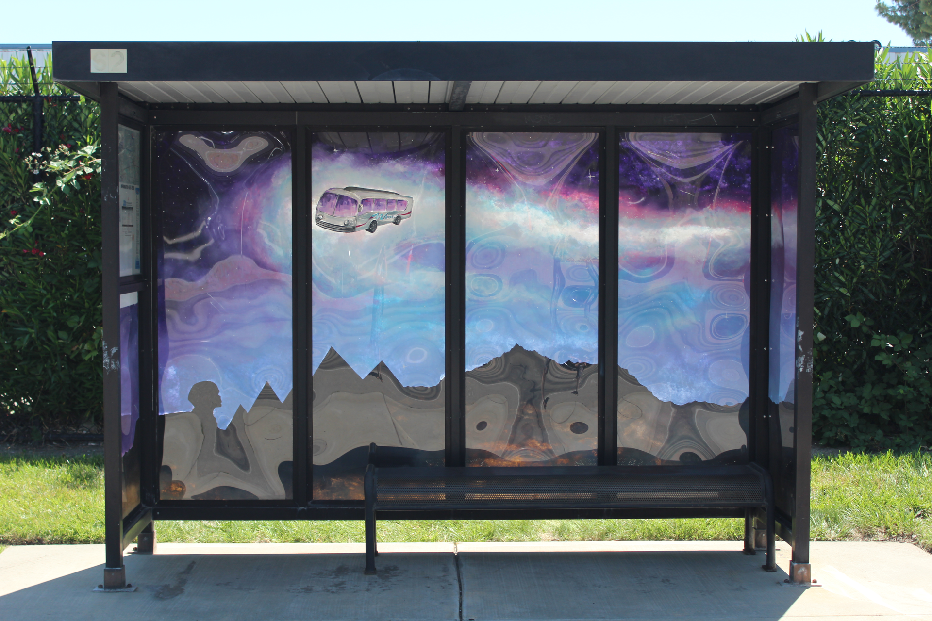 &ldquo;Wheels &ndash; Ticket to Paradise&rdquo; Bus Shelter.