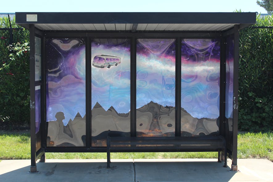 Wheels Dedicates New “Space Age” Bus Shelter Mural in Livermore Mass