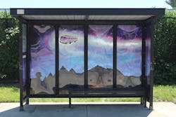 “Wheels – Ticket to Paradise” Bus Shelter. “Wheels – Ticket to Paradise” Bus Shelter.