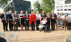 The Laketran MCI ribbon cutting ceremony. The Laketran MCI ribbon cutting ceremony.