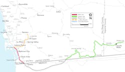 Map of the Desert Line Railroad Map of the Desert Line Railroad