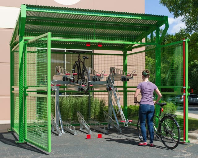 Introducing Dero s New Bike Depot Shelter for Secure Long term and Short term Bicycle Parking Mass Transit