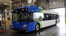 One of Connect Transit's new buses gained in the joint procurement. One of Connect Transit's new buses gained in the joint procurement.
