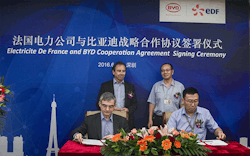 BYD and EDF start a new era of cooperation by signing a strategic cooperation agreement. BYD and EDF start a new era of cooperation by signing a strategic cooperation agreement.