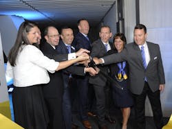 Chairman of the Board Philip Harting (middle - fourth from left) opened new plant in Silao (Mexico) with other Harting managers