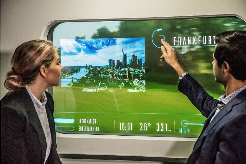 Hyperloop Augmented Reality Windows for the Innovation Train.