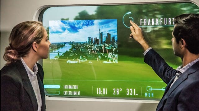 Hyperloop Augmented Reality Windows for the Innovation Train.