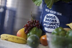 The market offers fresh fruits and vegetables to customers who may reside in an area considered a &apos;food desert,&apos; which means the person has to travel more than a mile from home for groceries.