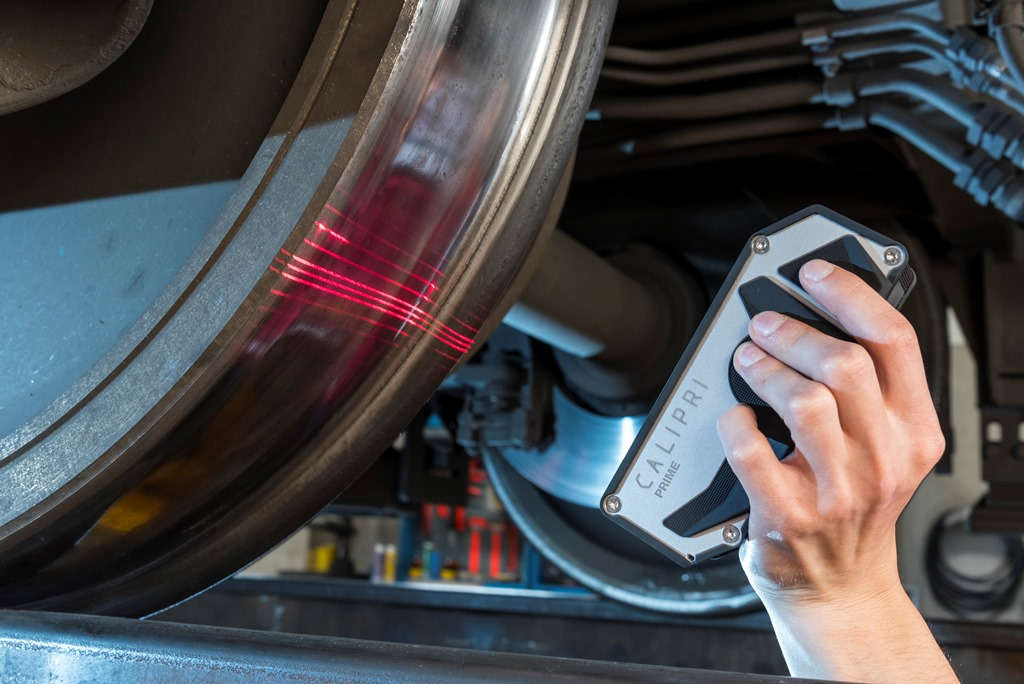 Calipri Prime wheel profile measurement.