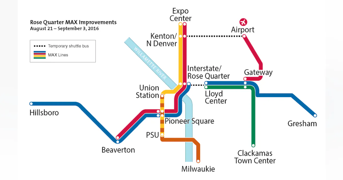 Rose Quarter MAX Improvements to Temporarily Alter TriMet Service ...