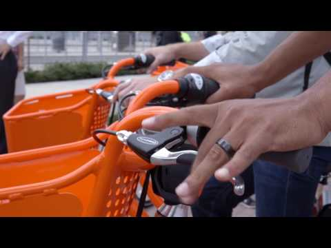 BikeTown Launch Event at Tilikum Crossing