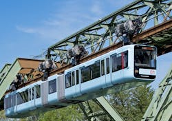Wuppertal suspension railway operates more quietly thanks to SKF lubrication system.