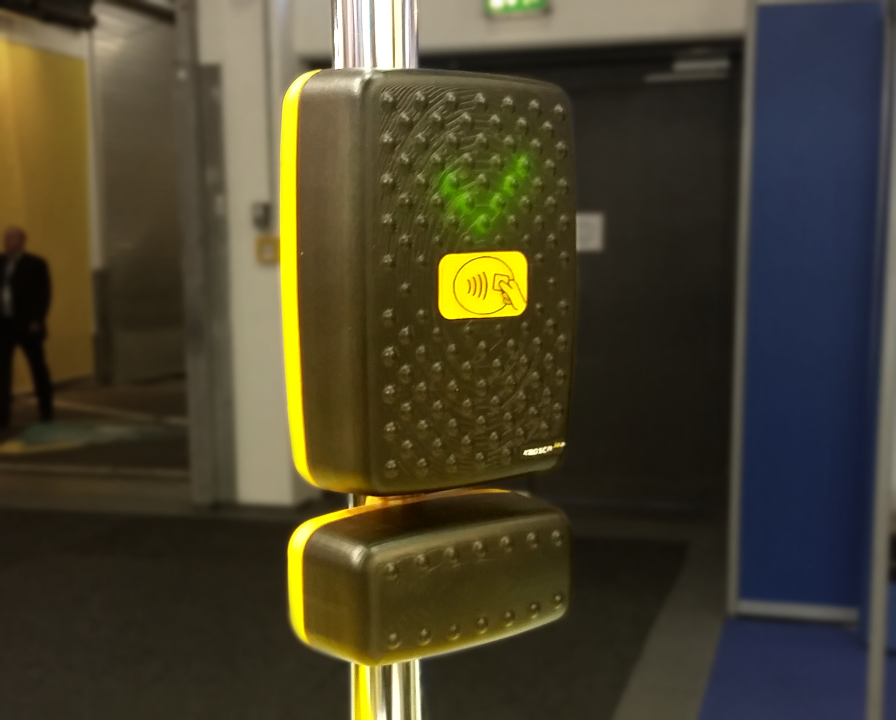 Kapsch was showcasing its latest form of mobile ticketing, an open-loop system.