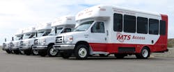To upgrade the existing fleet, MTS purchased 31 minibuses and 46 paratransit buses which are scheduled for delivery at various times within the next 10 months. To upgrade the existing fleet, MTS purchased 31 minibuses and 46 paratransit buses which are scheduled for delivery at various times within the next 10 months.