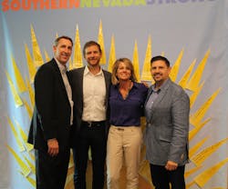 Senator Scott Hammond, keynote speaker Charles Montgomery, RTC General Manager Tina Quigley and Senator Mark Manendo at the Southern Nevada Strong summit on Sept. 26. Senator Scott Hammond, keynote speaker Charles Montgomery, RTC General Manager Tina Quigley and Senator Mark Manendo at the Southern Nevada Strong summit on Sept. 26.
