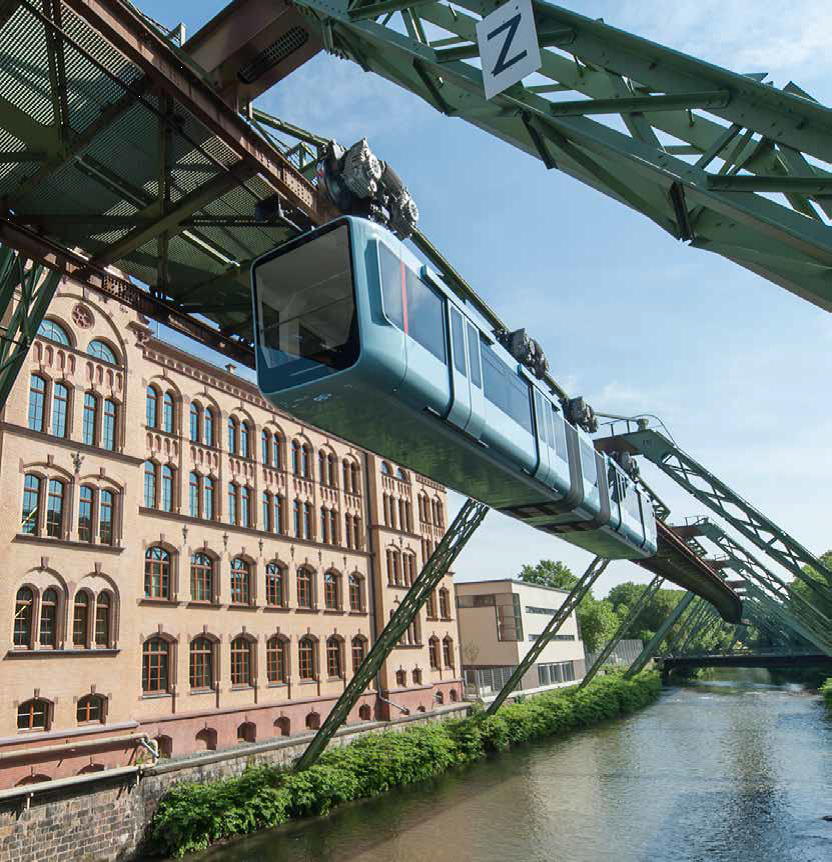 Vossloh Kiepe showcased some of the innovative components of the new Wuppertal suspension railway cars.